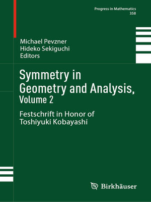 cover image of Symmetry in Geometry and Analysis, Volume 2